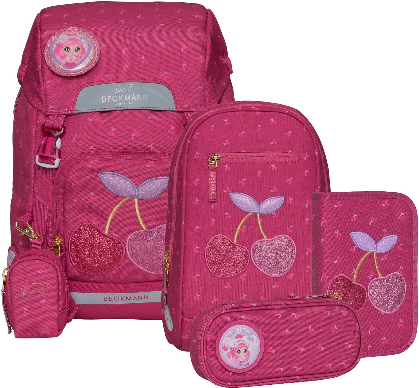 Schulranzen Set Classic 6 tlg., Cherry