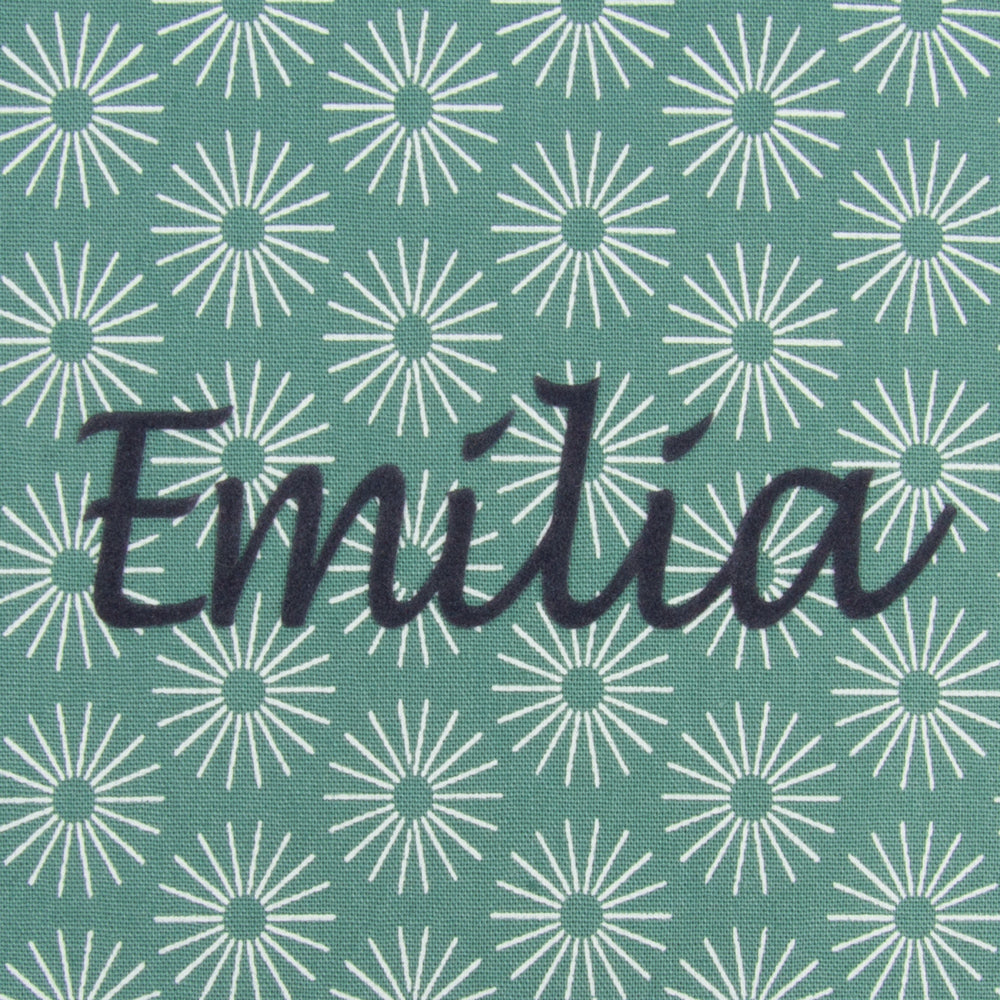 Kuscheltier / Kissen Elefant Mint Blumen, personalisiert