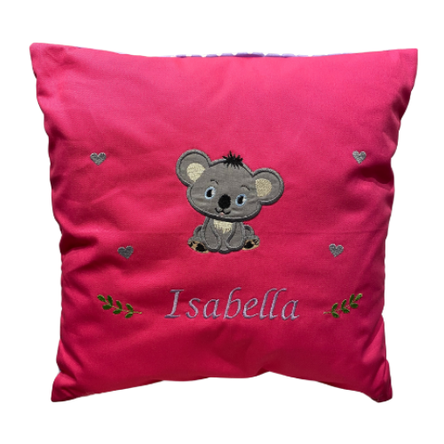 Handgemachtes & Personalisiertes Kissen mit Koala