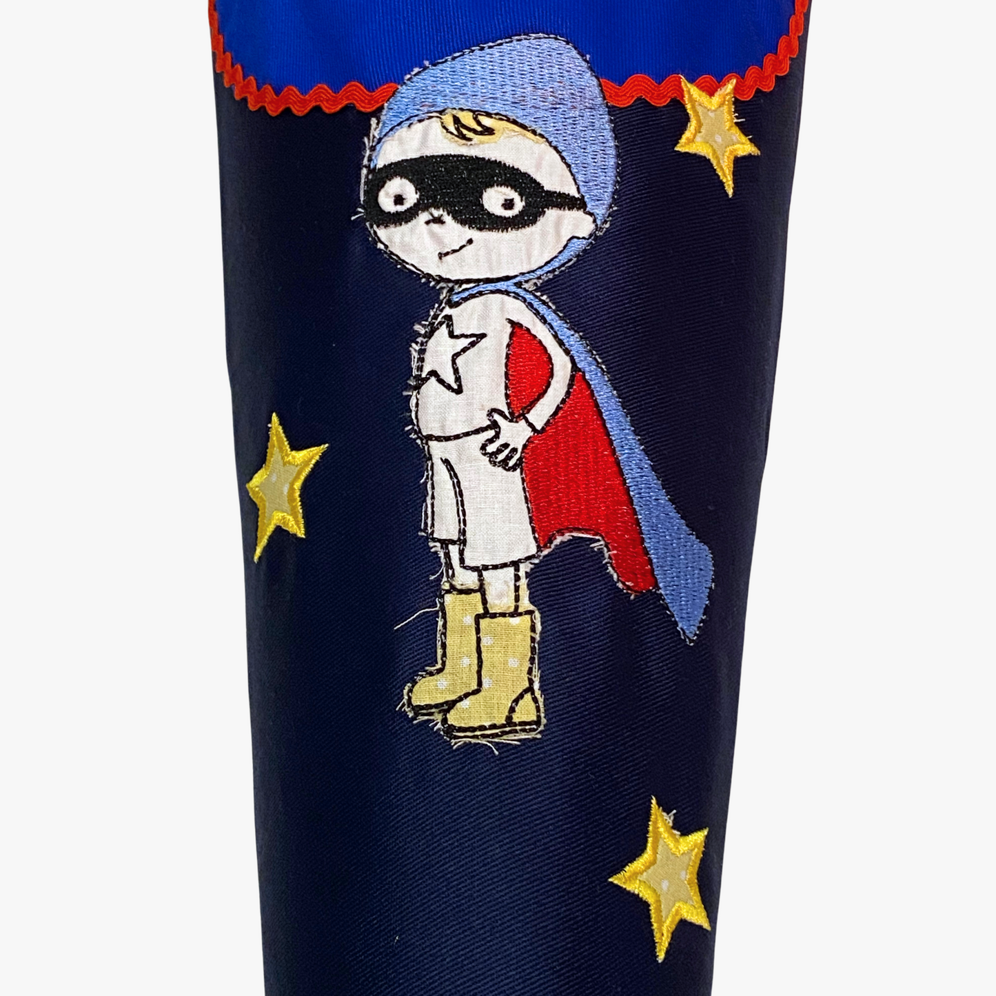 Handgemachte & Personalisierte Schultüte aus Stoff mit Superheld / Little Wannabe