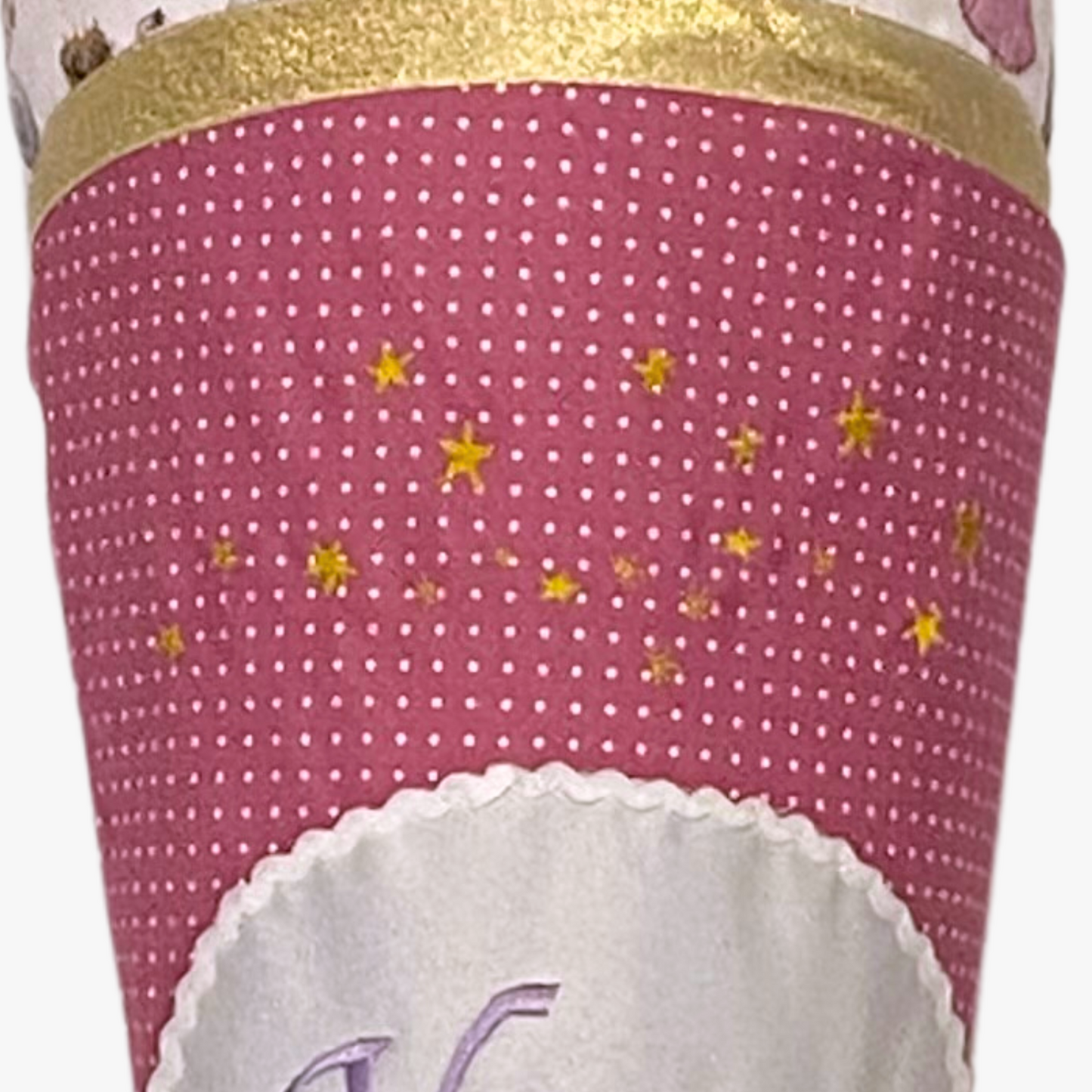 Handgemachte & Personalisierte Schultüte aus Stoff mit Ballerina mit Tüllrock