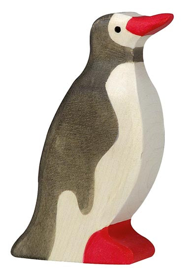 Holztiger Pinguin