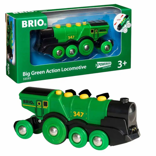 BRIO World Grüner Gustav Batterielok