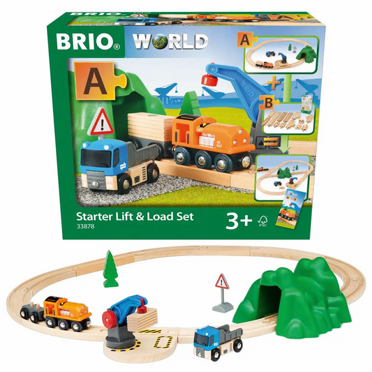 BRIO World Starterset Güterzug mit Kran