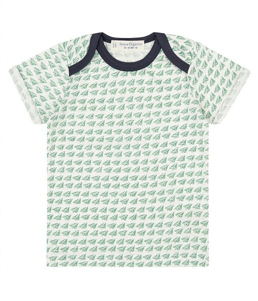 Baby T-Shirt mit Papierflieger-Print TOBI