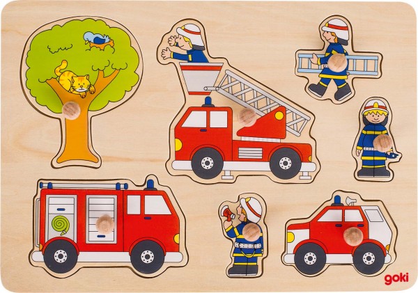 Steckpuzzle Feuerwehreinsatz